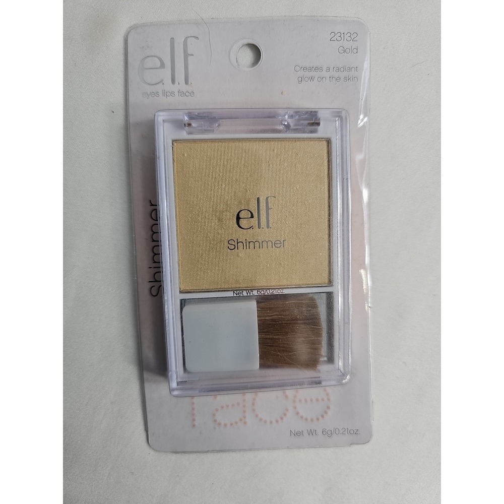 e.l.f. Shimmer with Brush, Gold, 0.21 Ounce - New In Package -MU012